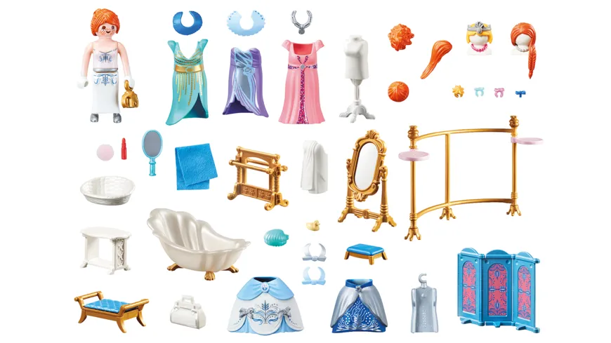 PLAYMOBIL 70454 - Princess - Ankleidezimmer mit Badewanne