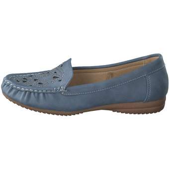 smiling for feet Mokassin in blau