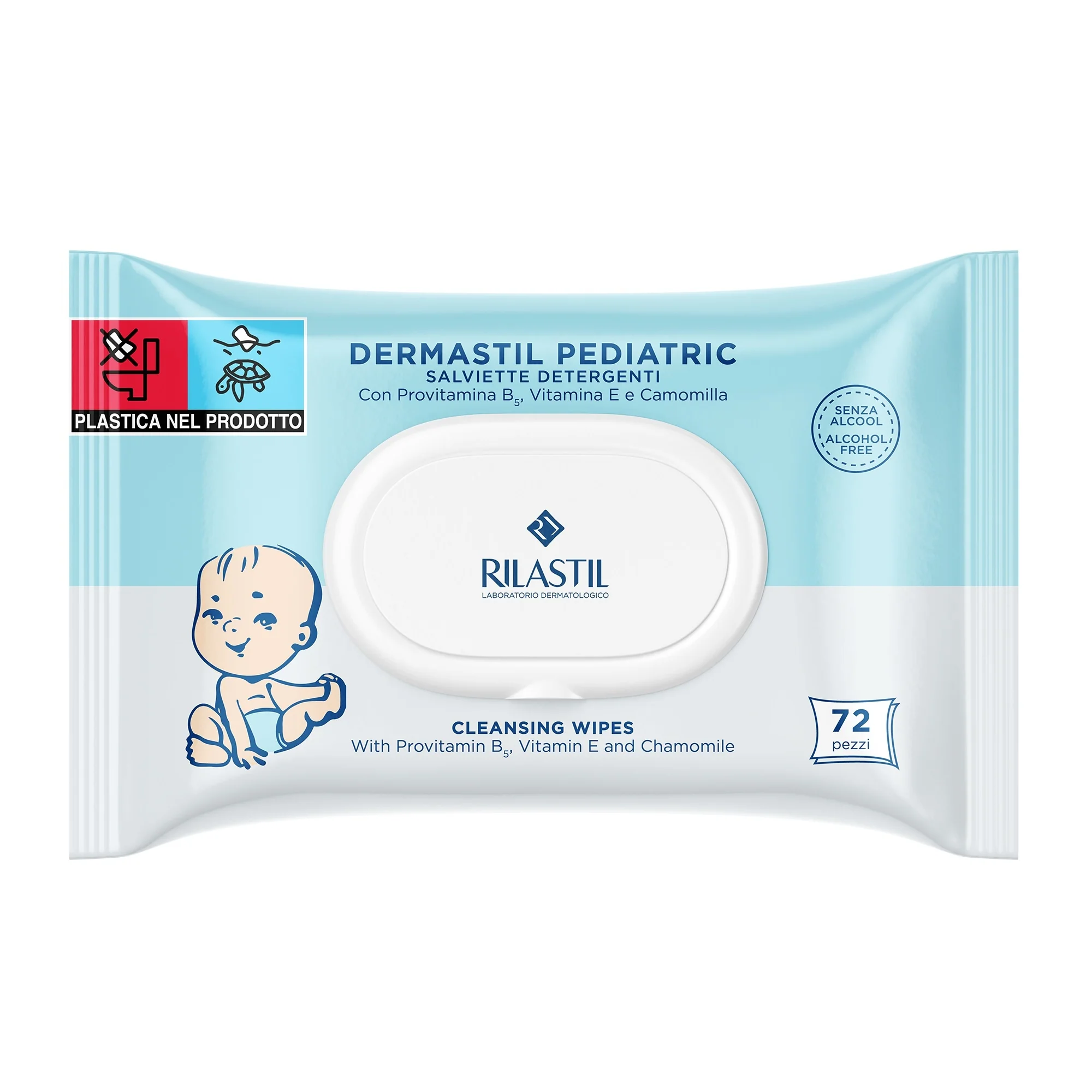 Dermactil Pediatric - Maramice za čišćenje s provitaminom B5, vitaminom E i kamilicom - Njega beba, Dječji proizvodi, Maramice za čišćenje