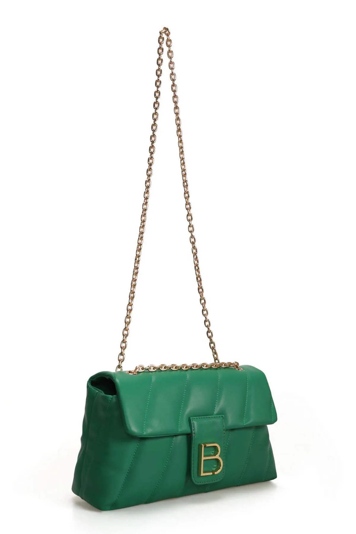 Lucky Bees  Gemusterte Damen Hand- und Schultertasche mit Kettenriemen