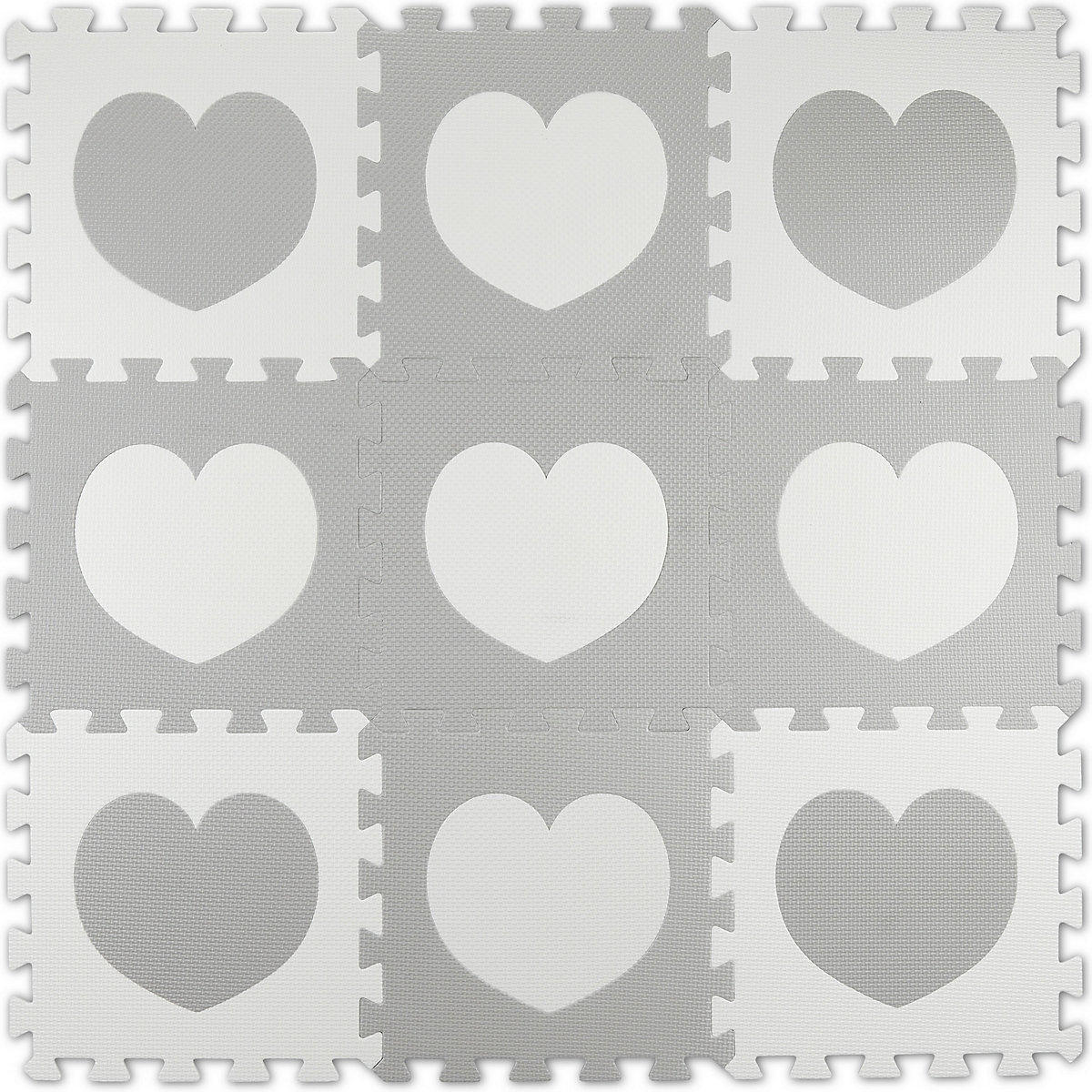 18-tlg. Puzzlematte Herz