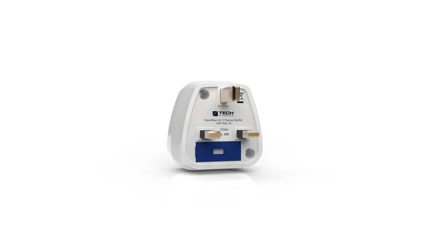 TravelBlue Europa an UK Travel Adaptor - geerdet