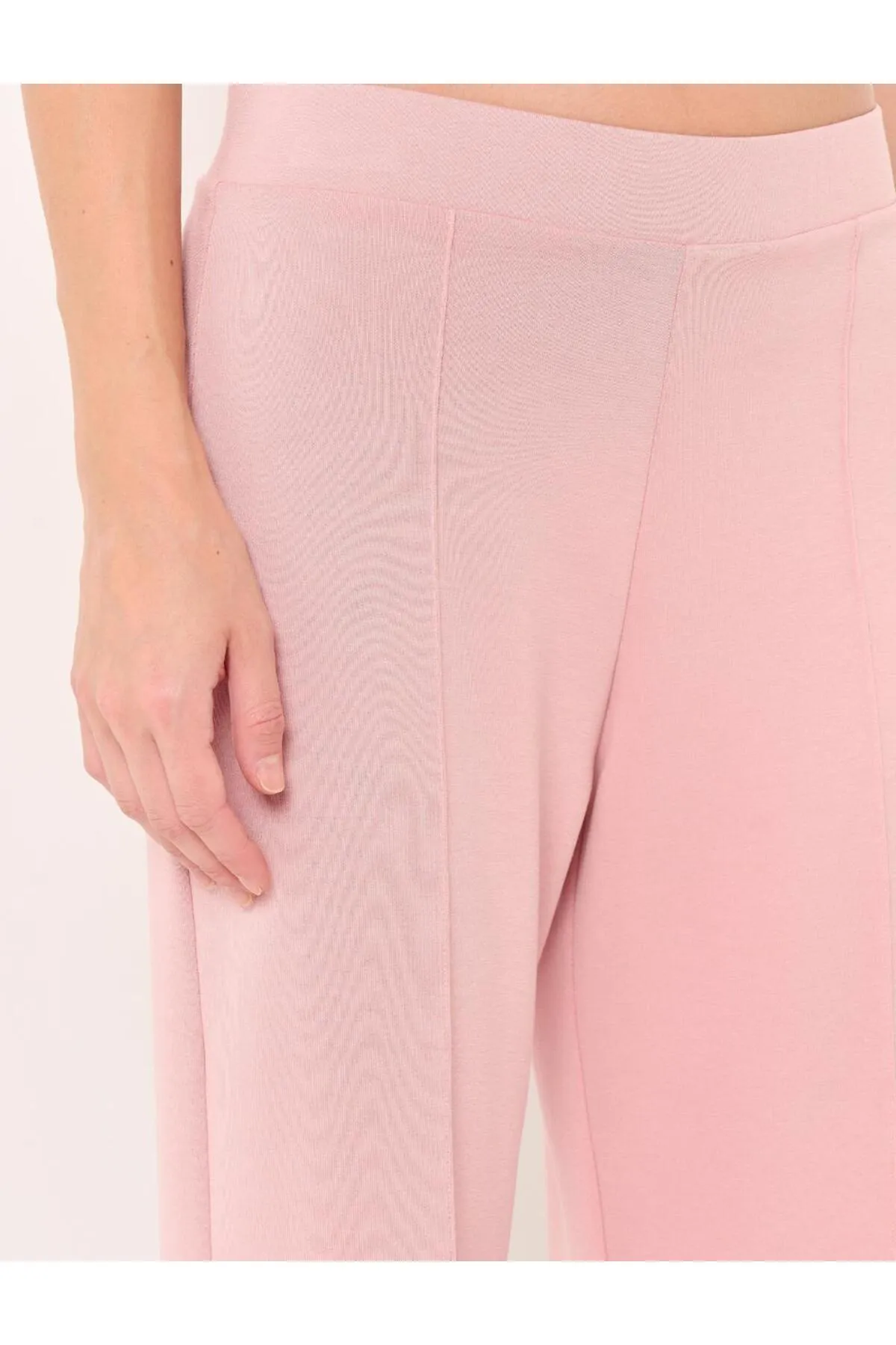 Jimmy Key  Dusty Rose Jogginghose mit hoher Taille und normalem Bein