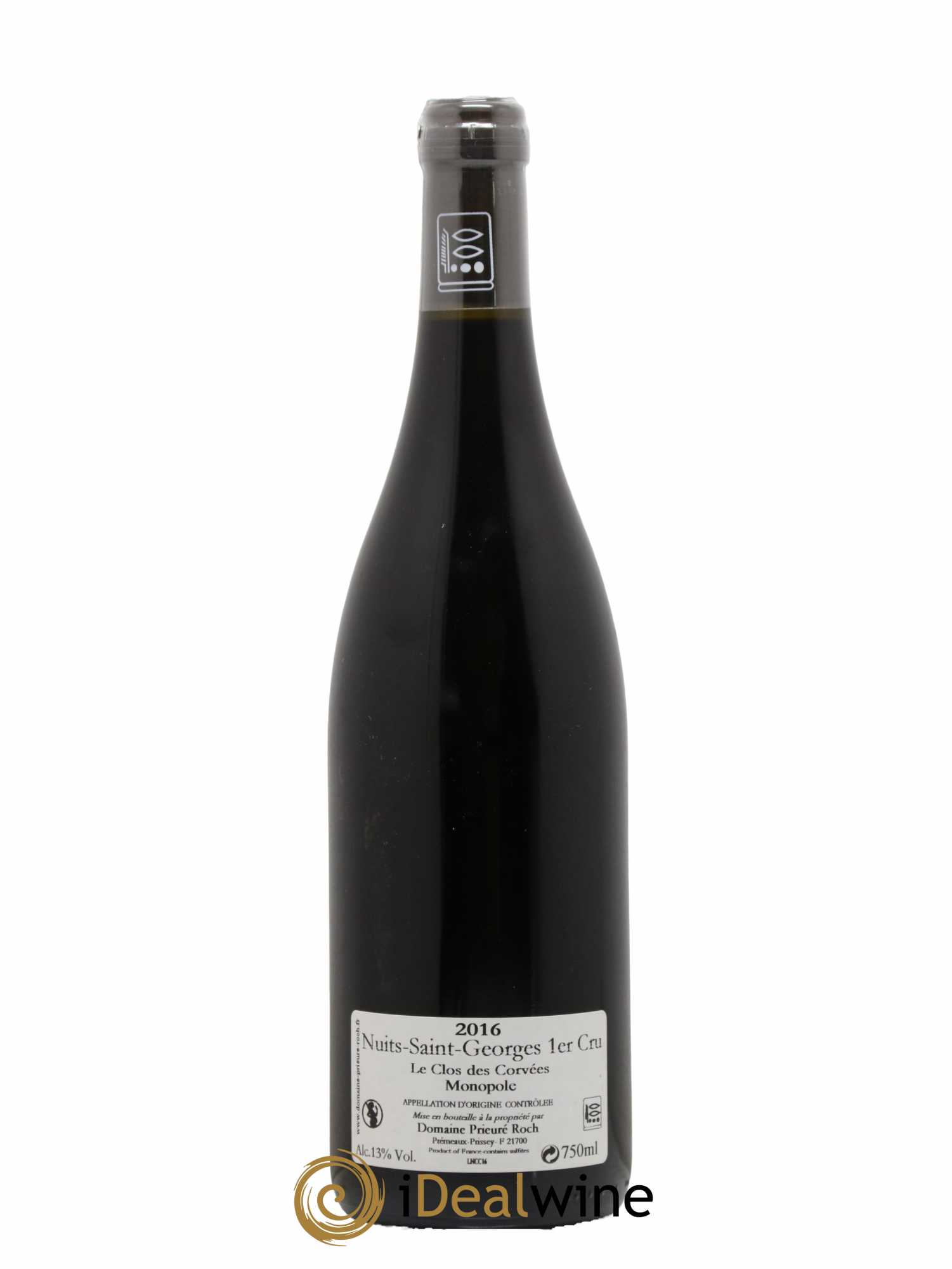 Nuits Saint-Georges 1er cru Le Clos des Corvées Vieilles Vignes Prieuré Roch  2016 - Lot de 1 Bouteille