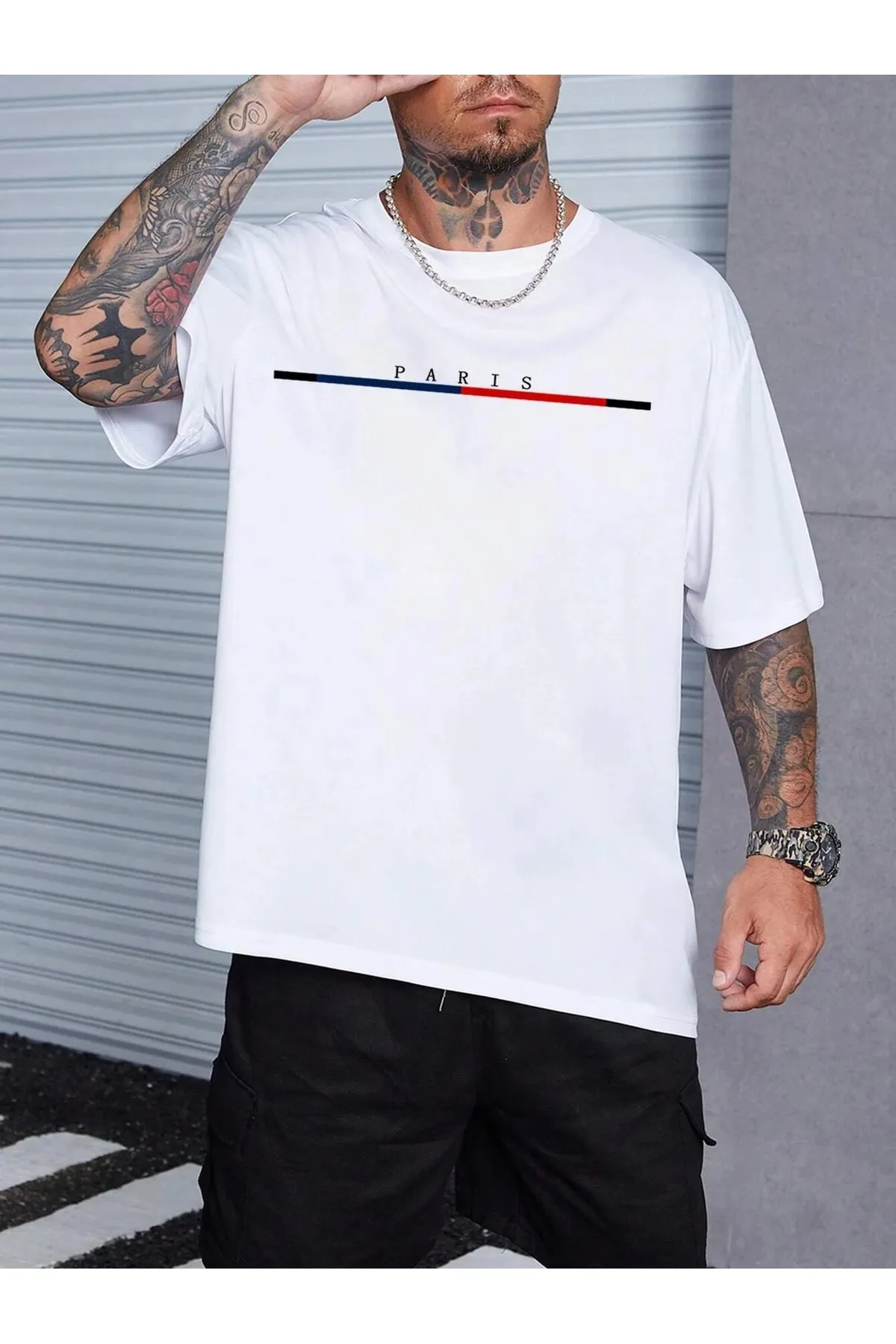 MOONBULL  Übergroßes T-Shirt mit Paris-Print