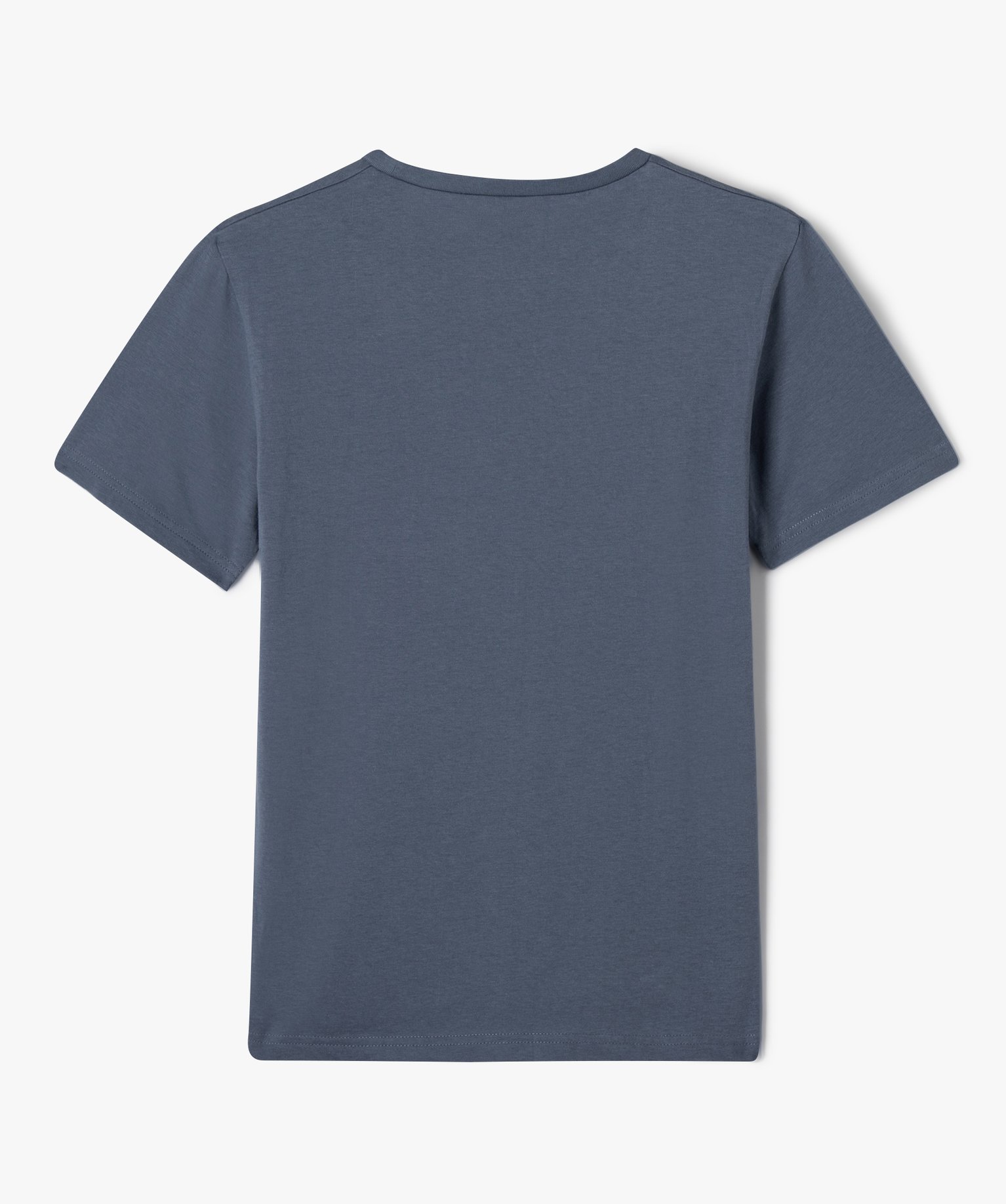 Tee-shirt à manches courtes avec inscription Garçon bleu | GEMO