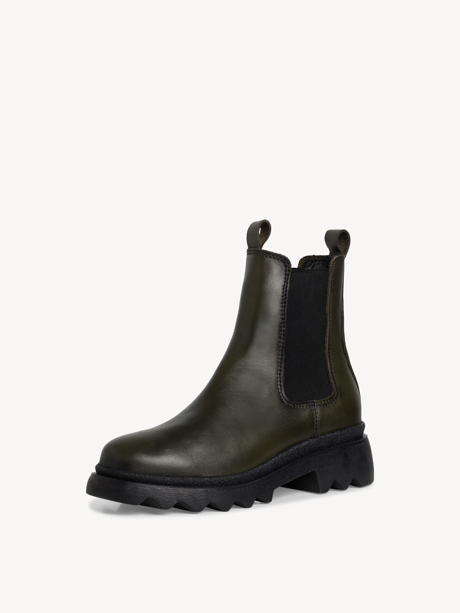 Bottine Chelsea en cuir - vert