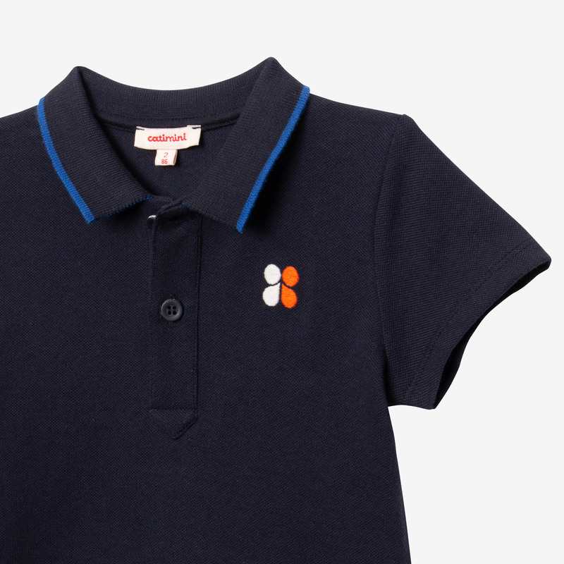 Polo bébé garçon tigrou dos bleu Catimini