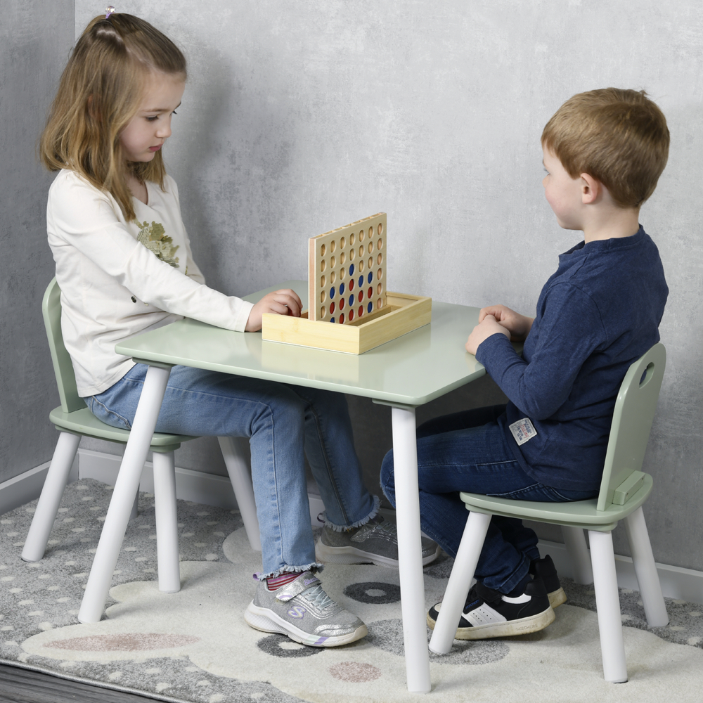Kesper Kindertisch mit 2 Stühlen, mint - 3er Set