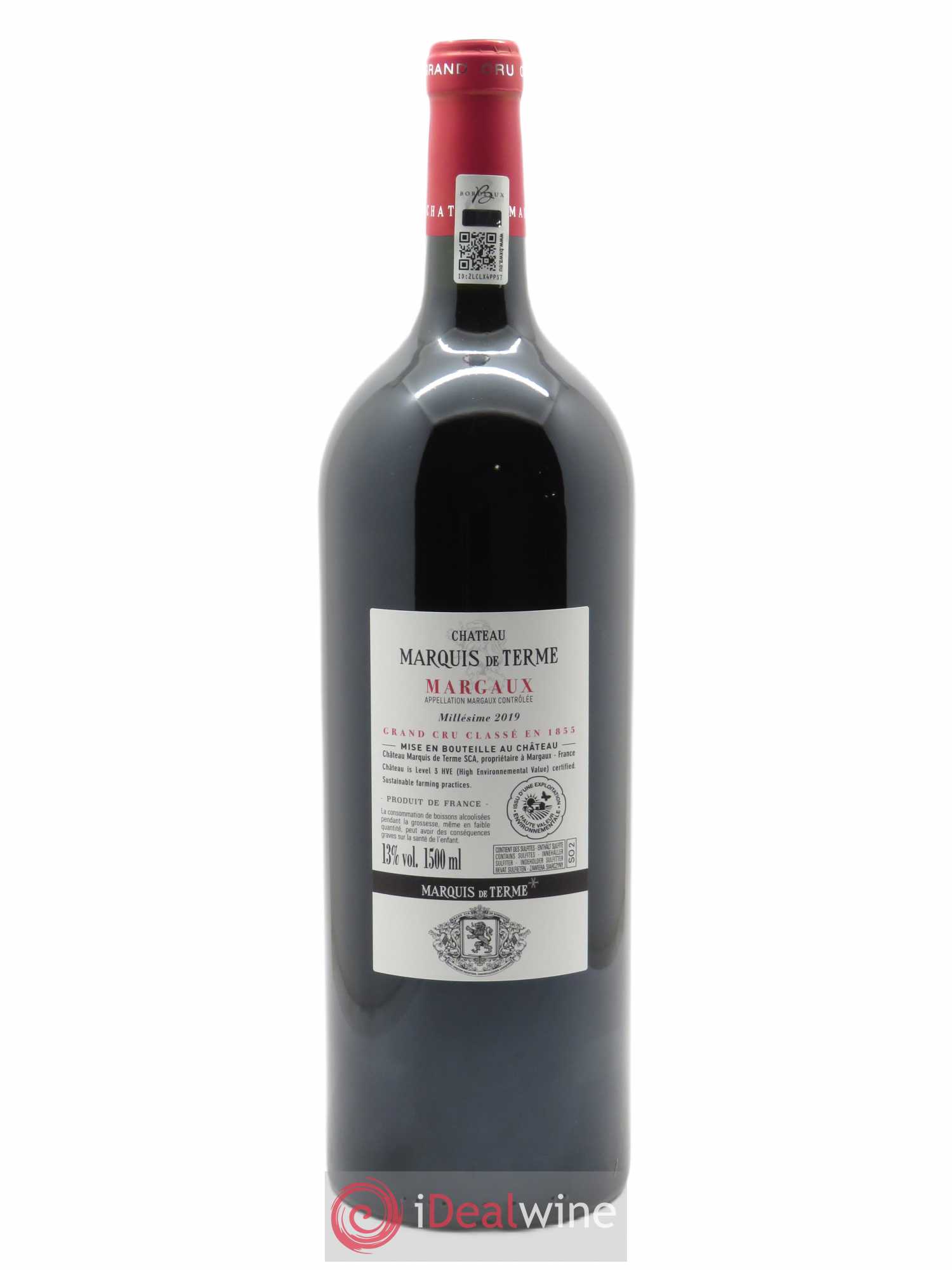 Château Marquis de Terme 4ème Grand Cru Classé (CBO à partir de 6 bts) 2019 - Lot de 1 Magnum