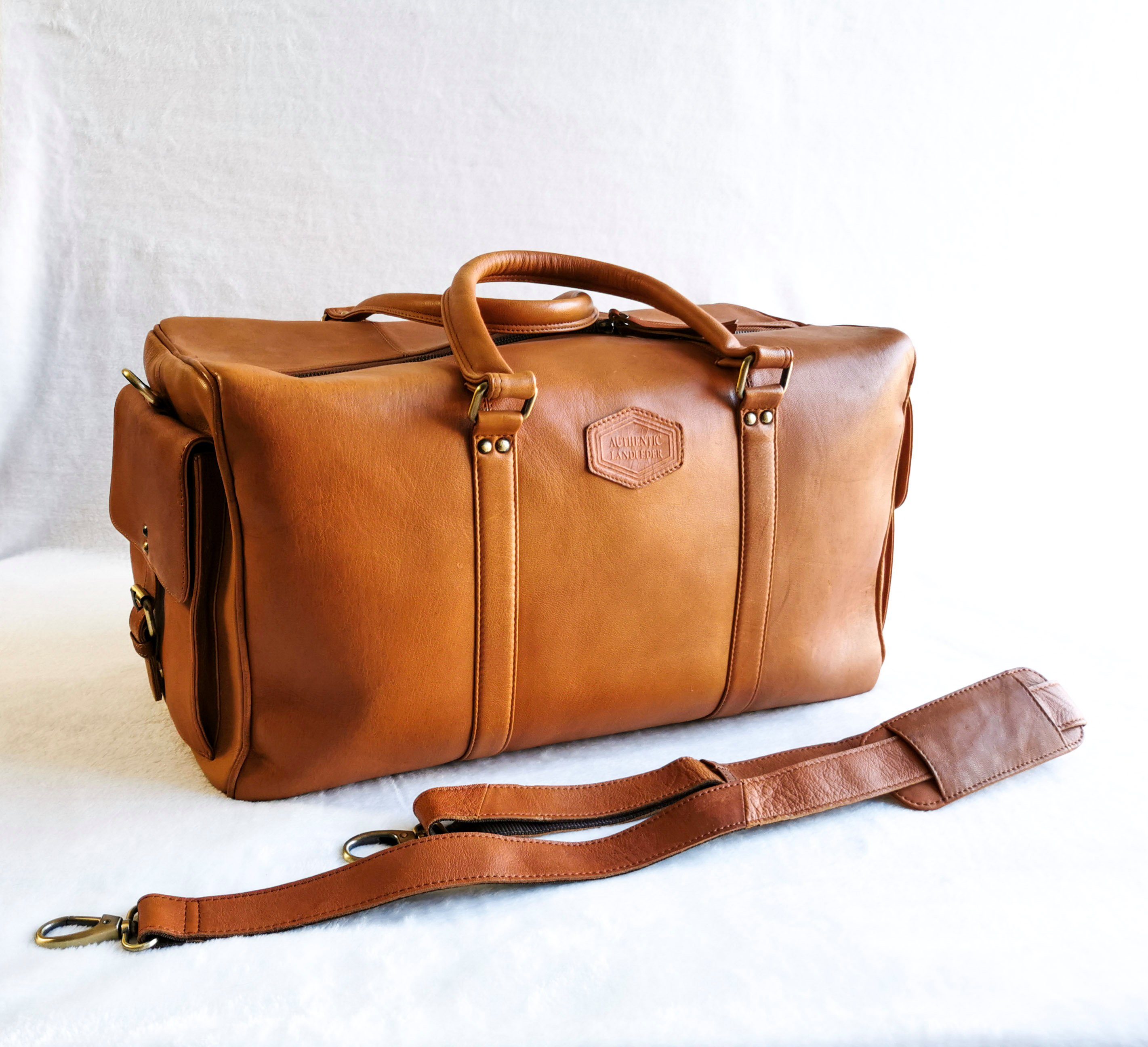Landleder Weekender Echtleder Weekender - Reisetasche Authentic Landleder, Echt-Leder