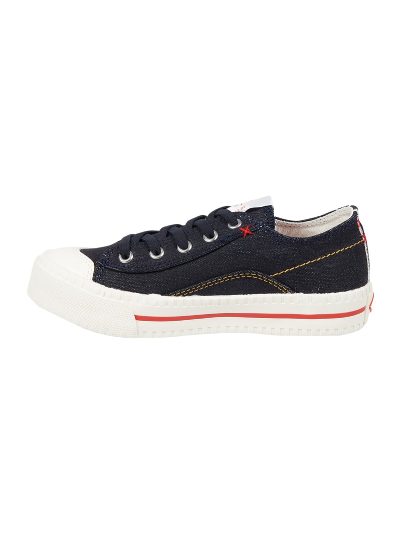 Slip-on-Sneaker aus Canvas in marineblau
