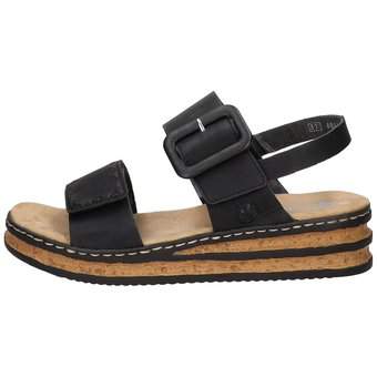 Rieker Sandale in schwarz