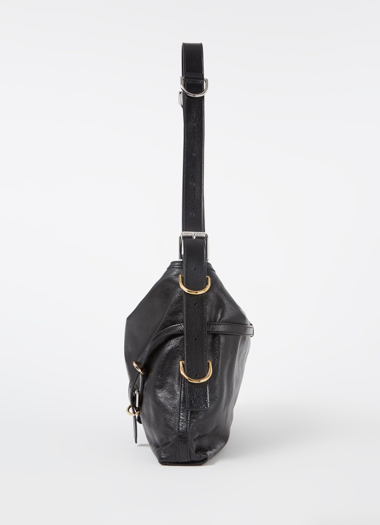 Borsa a tracolla media Givenchy Voyou in pelle di vitello