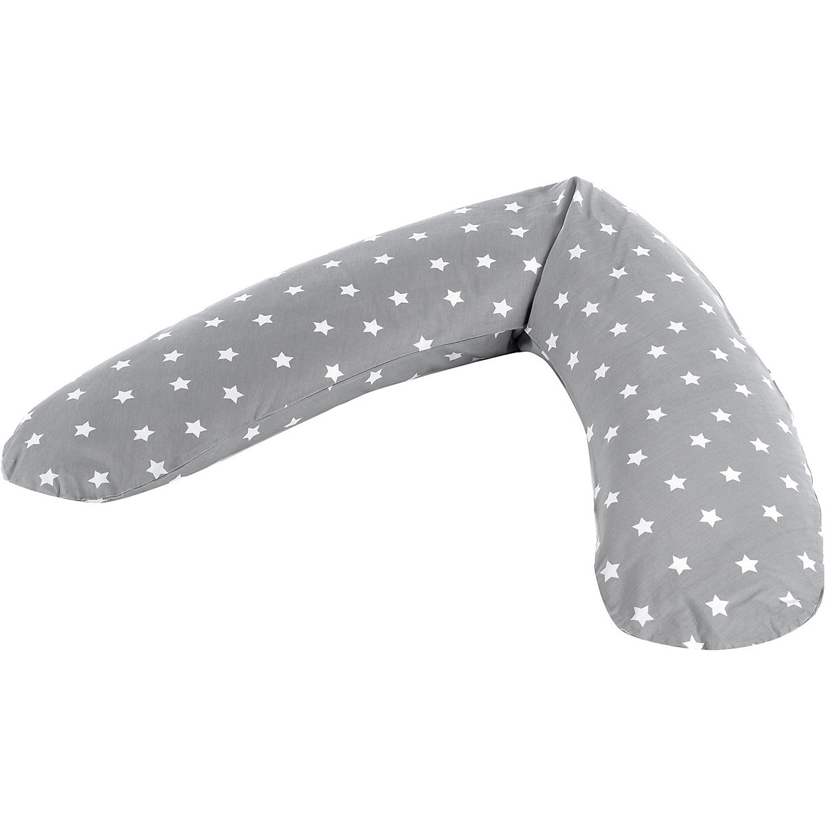Bezug für Stillkissen Komfort 180 cm, Big Stars grau