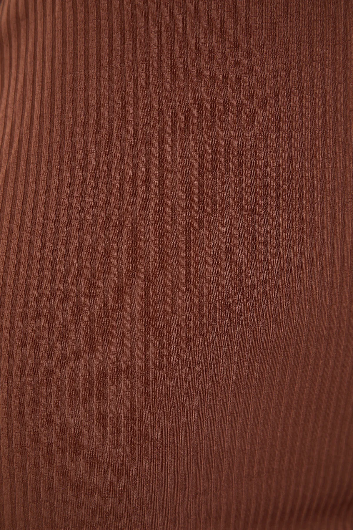 Trendyol Collection  Brauner taillierter/taillierter Mini-Stretch-Strickrock mit Raffung und hoher Taille TWOSS21ET0294