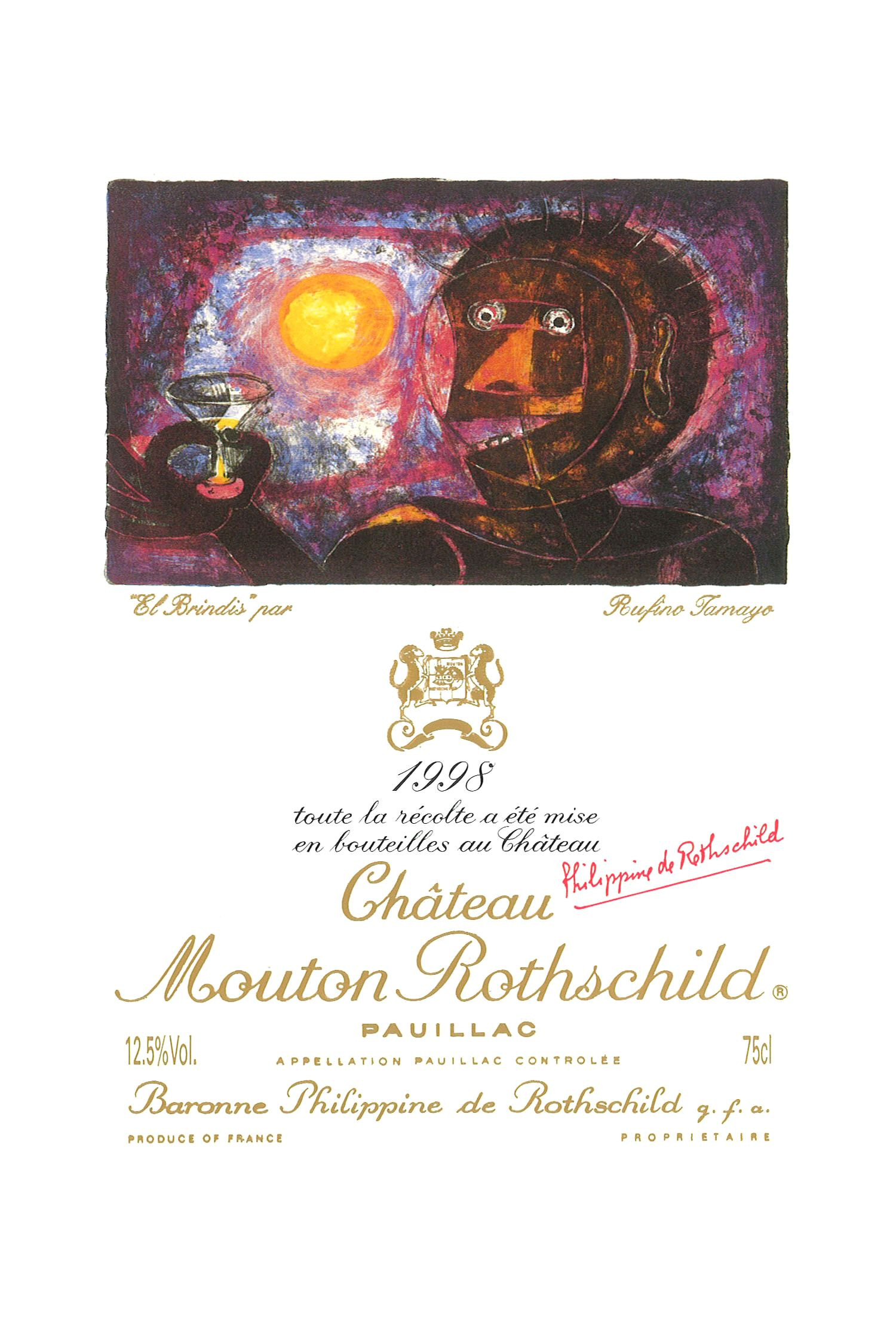 Château Mouton Rothschild 1998, Pauillac