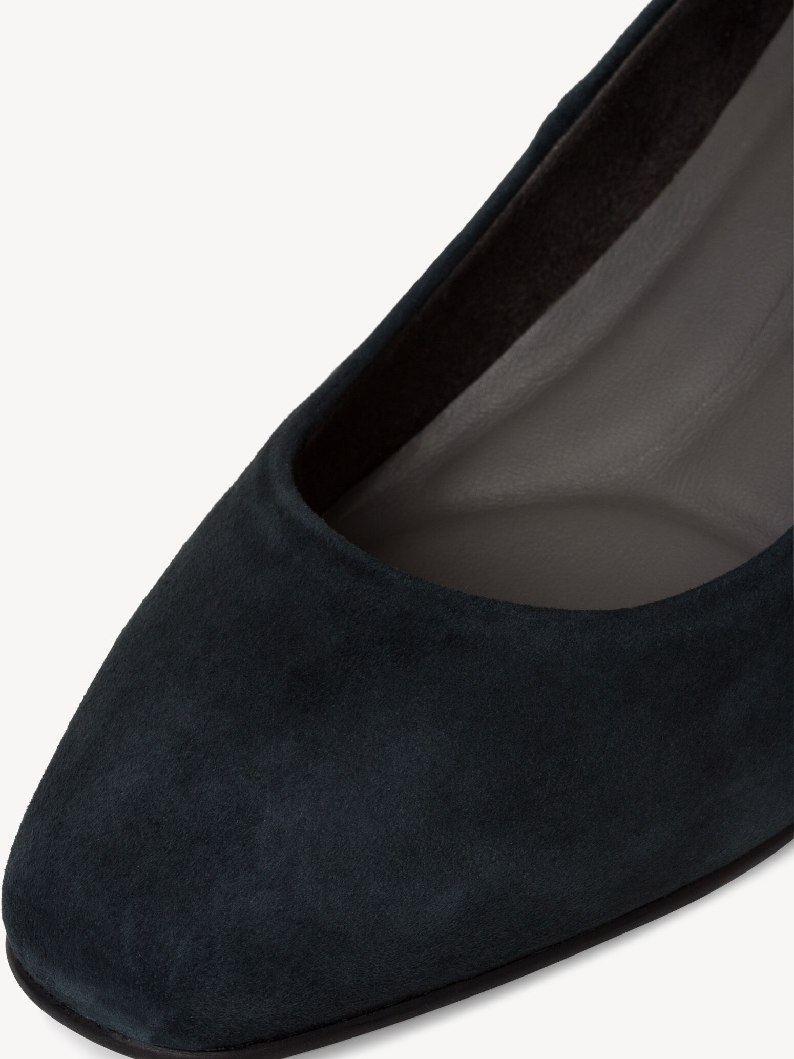 Escarpin en cuir - bleu