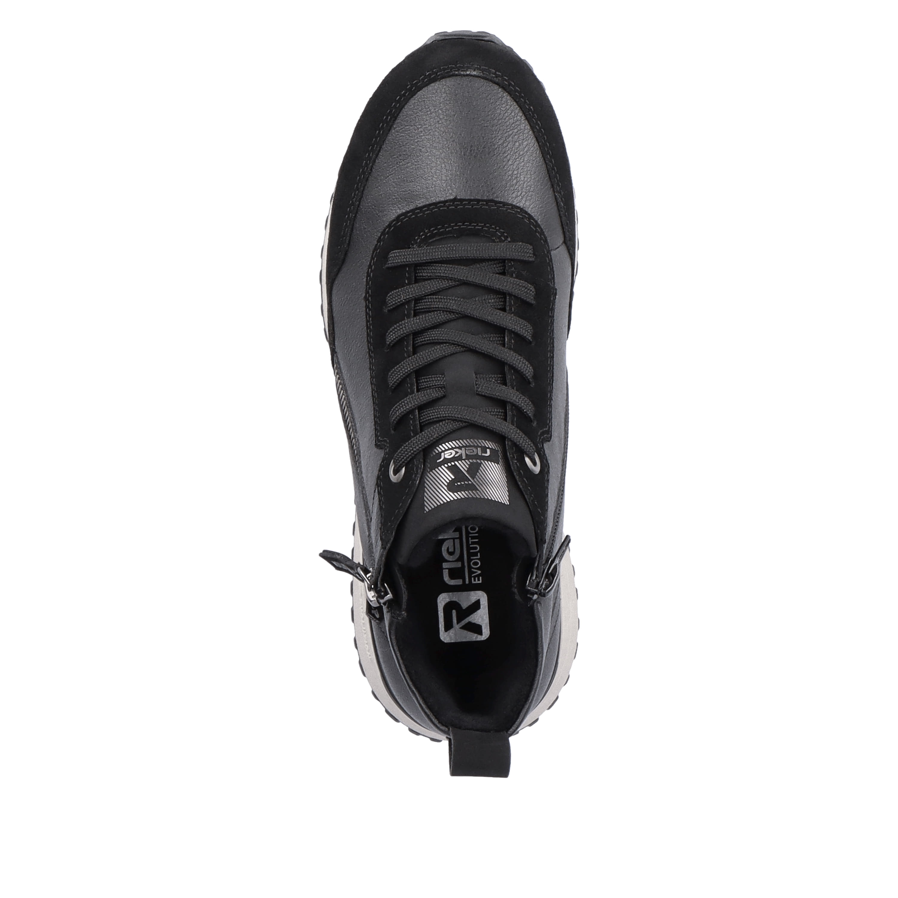 Rieker Damen Sneaker High steel black