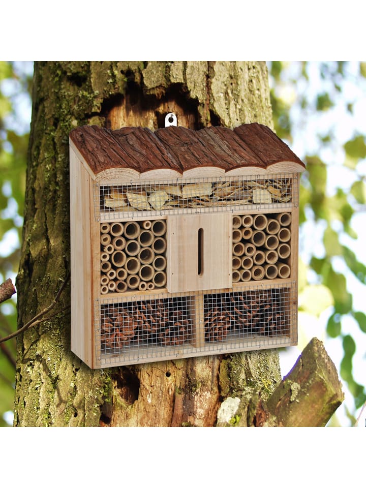 Garden Hero Insektenhotel in Hellbraun - (B)30 x (H)30 x (T)9,5 cm günstig kaufen onesize