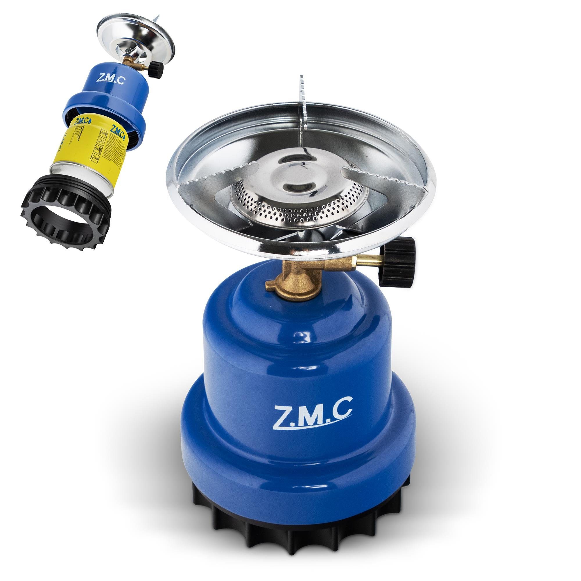 ZMC Gaskocher Campingkocher Gaskocher Shisha Kohleanzünder Stechgaskartusche Herd, (Maximale Temperatur: 1100W / Gewicht: 520g), Butangasbrenner Kartuschenkocher Kochfeld für Festivals, Wanderungen