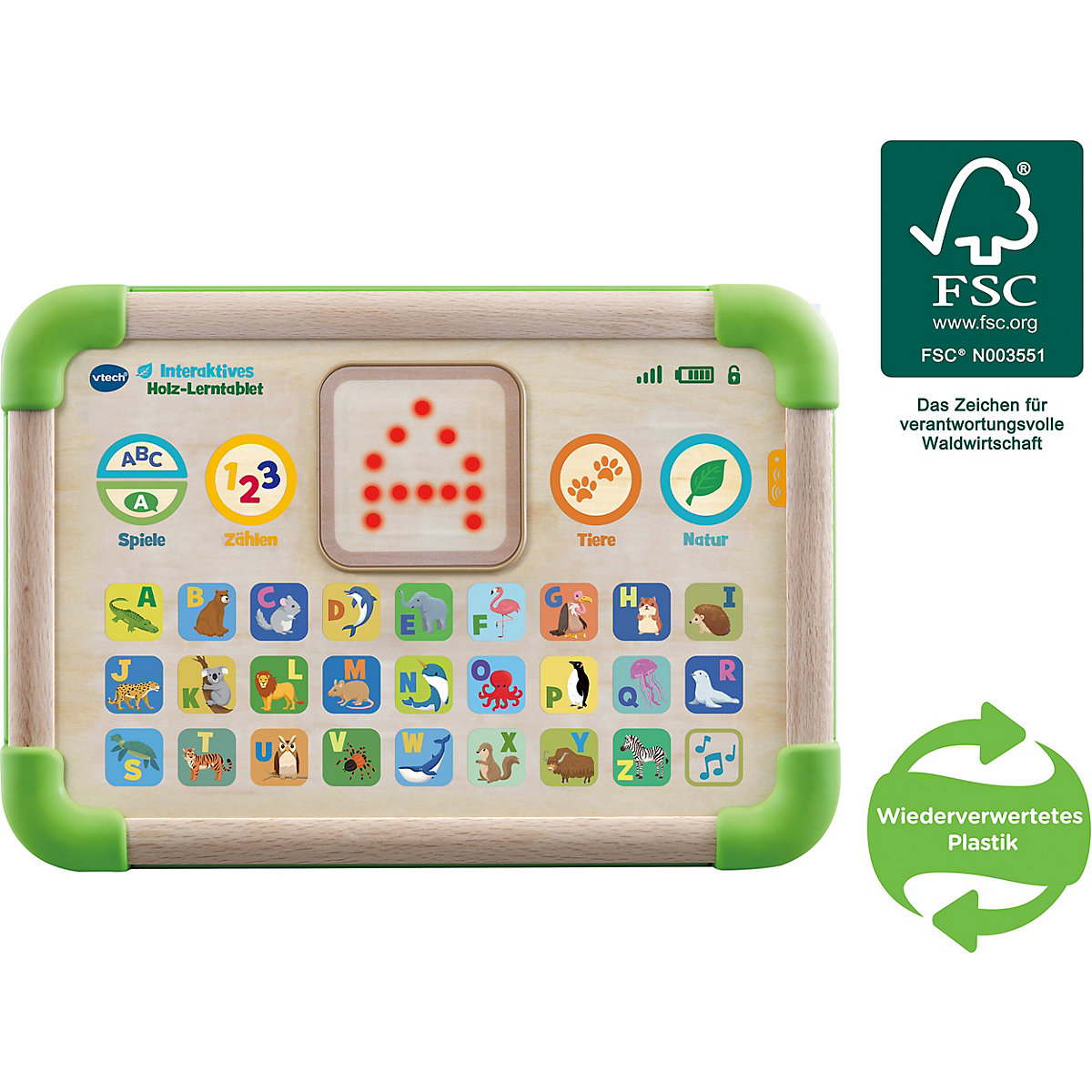 Interaktives Holz-Lerntablet