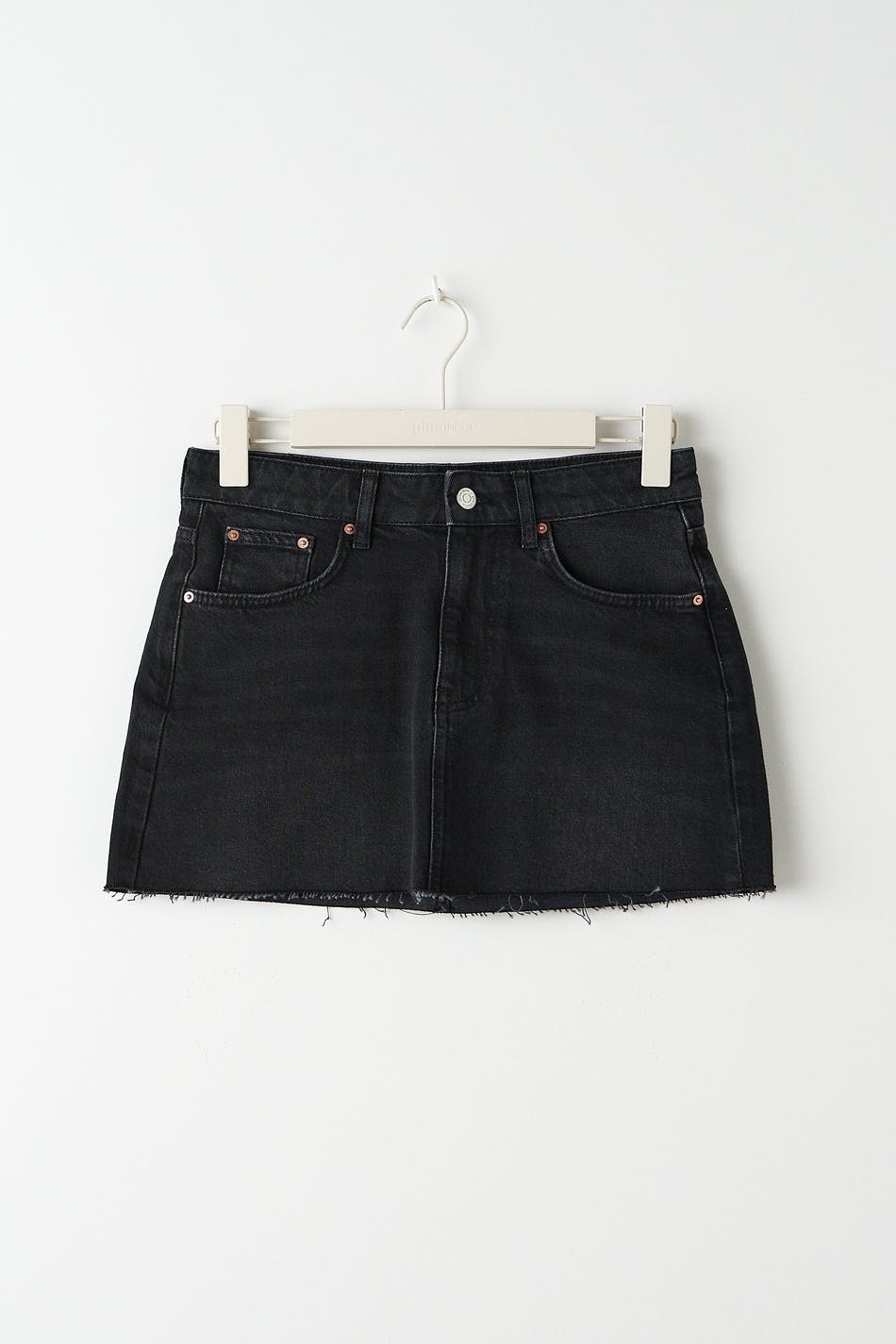 Mini denim skirt