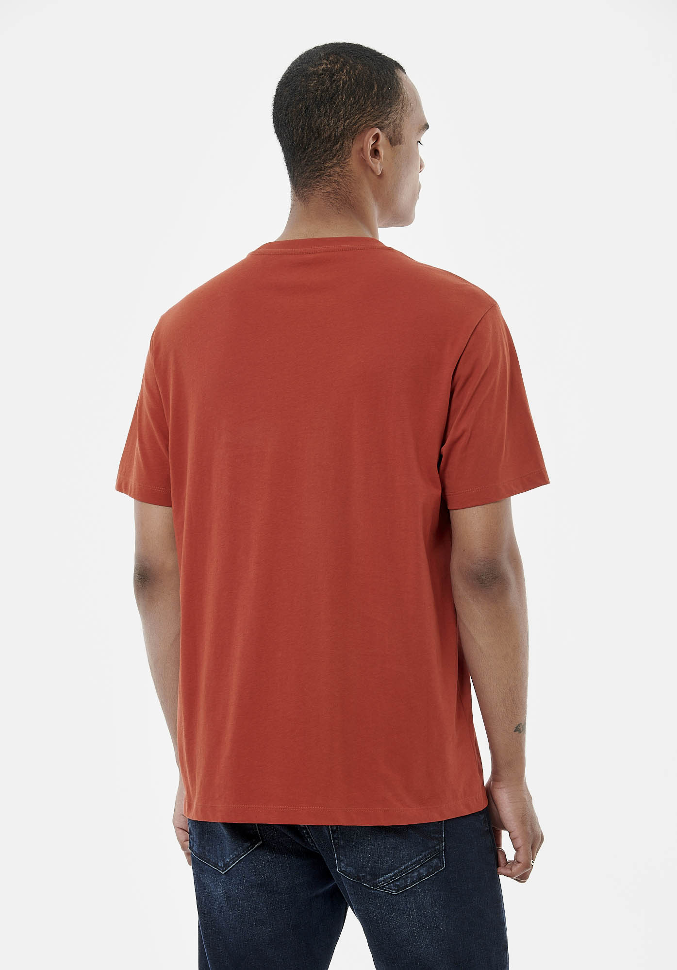 BRYZO  T-shirt orange homme 100% coton