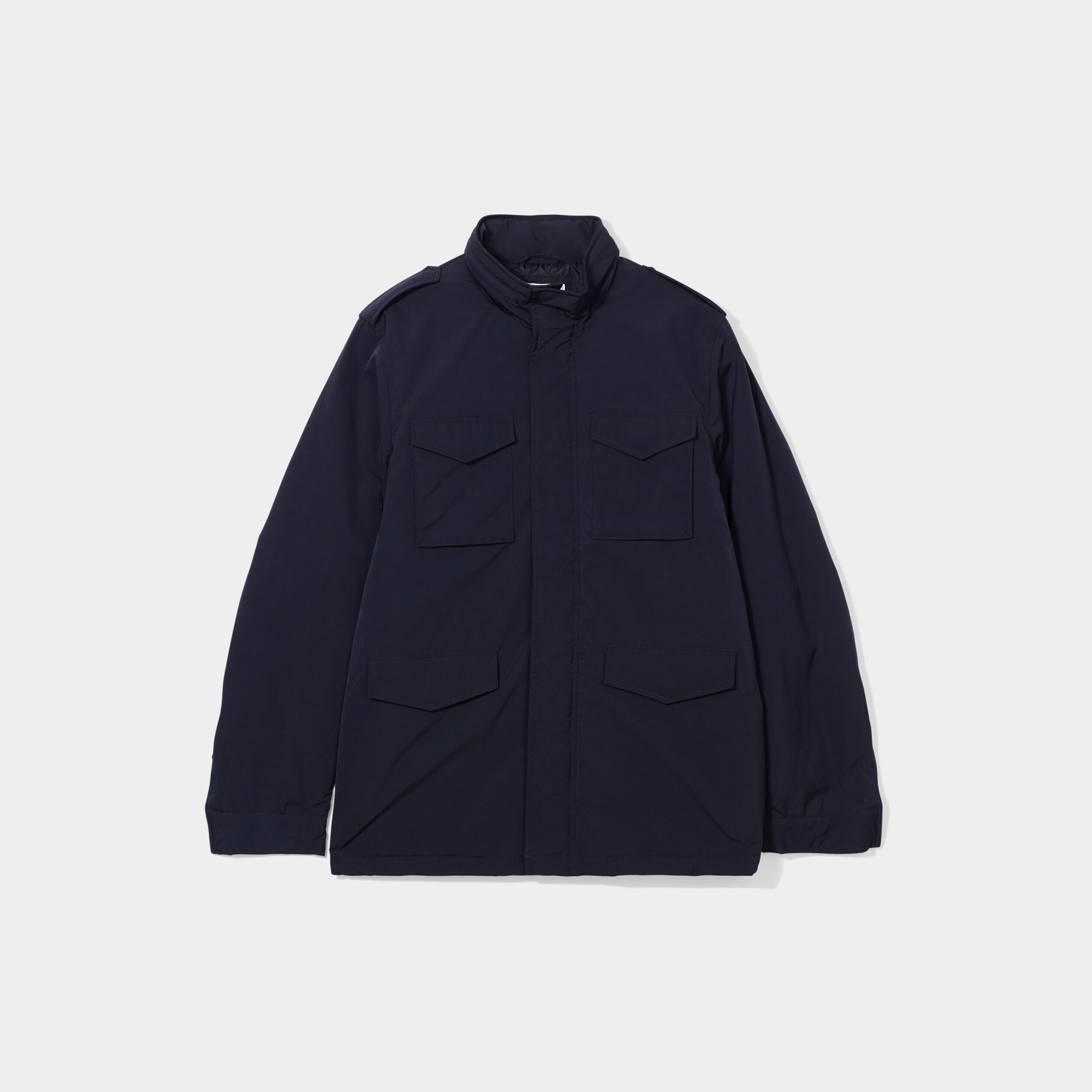 Veste saharienne poches à rabats bleu foncé homme | La Halle