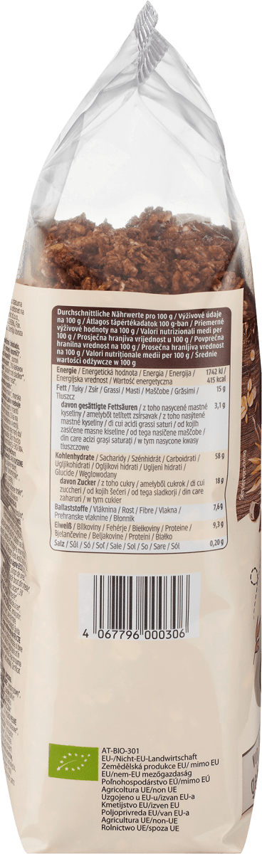 Müsli Crunchy, Schoko, 500 g