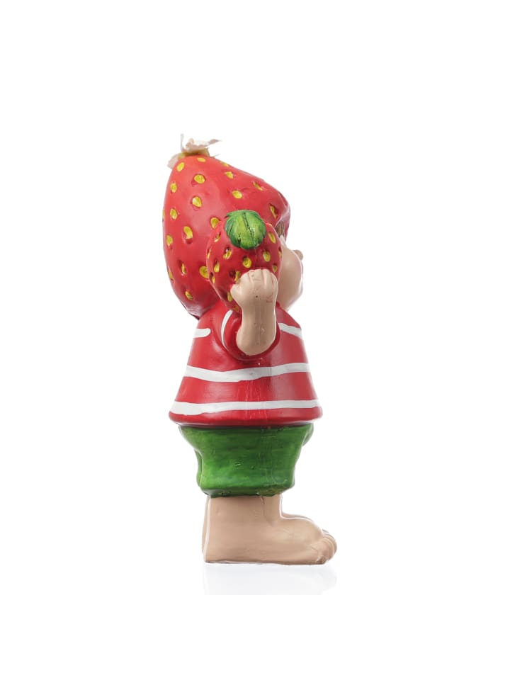 MARELIDA Dekofigur Erdbeerjunge Fritz Gartendeko H: 18,5cm in rot günstig kaufen onesize