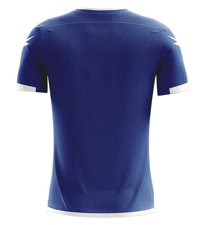Zeus Icon Teamwear Set Trikot mit Shorts royal weiß
