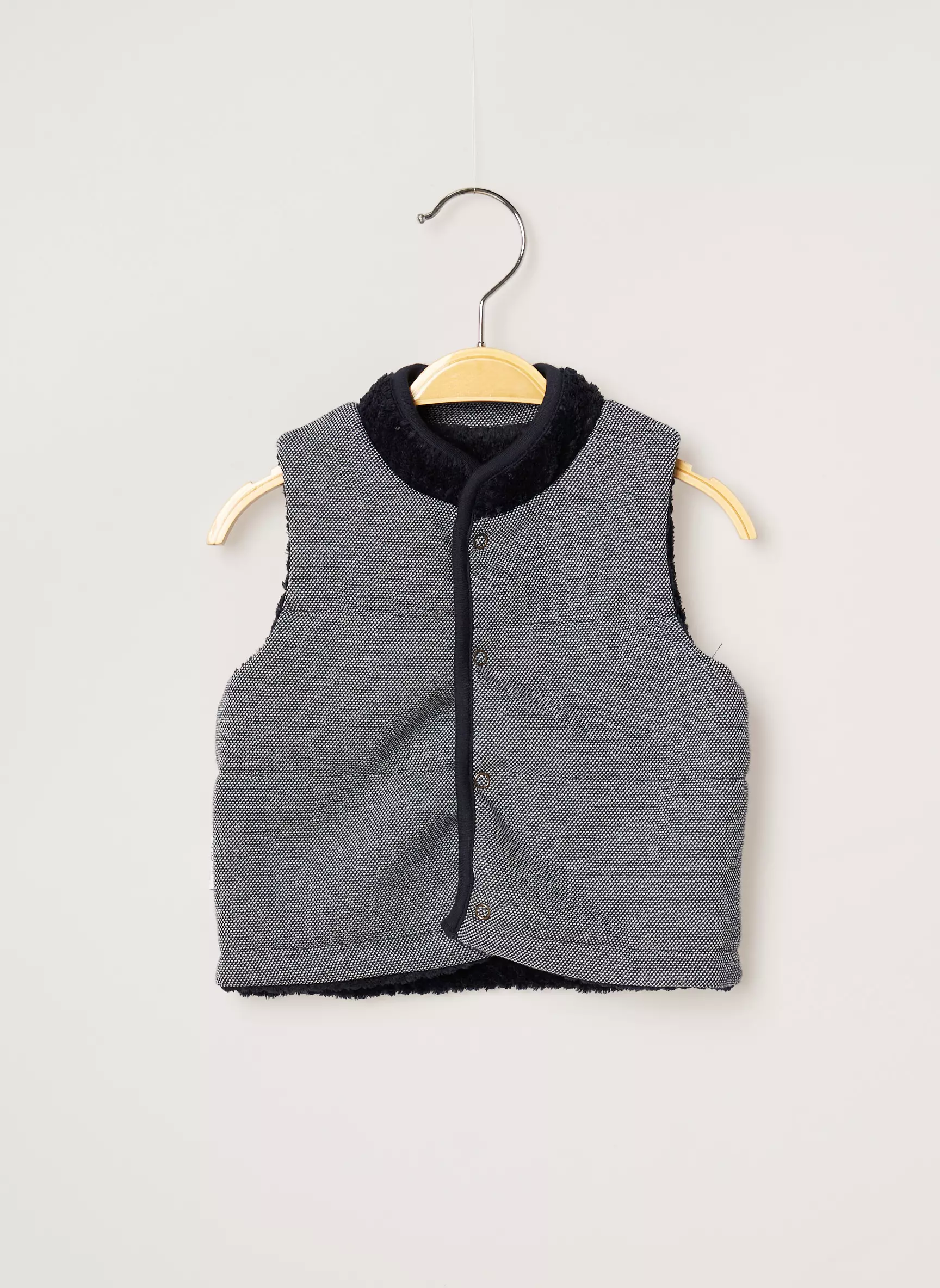 3 Pommes Gilet Garcon couleur bleu