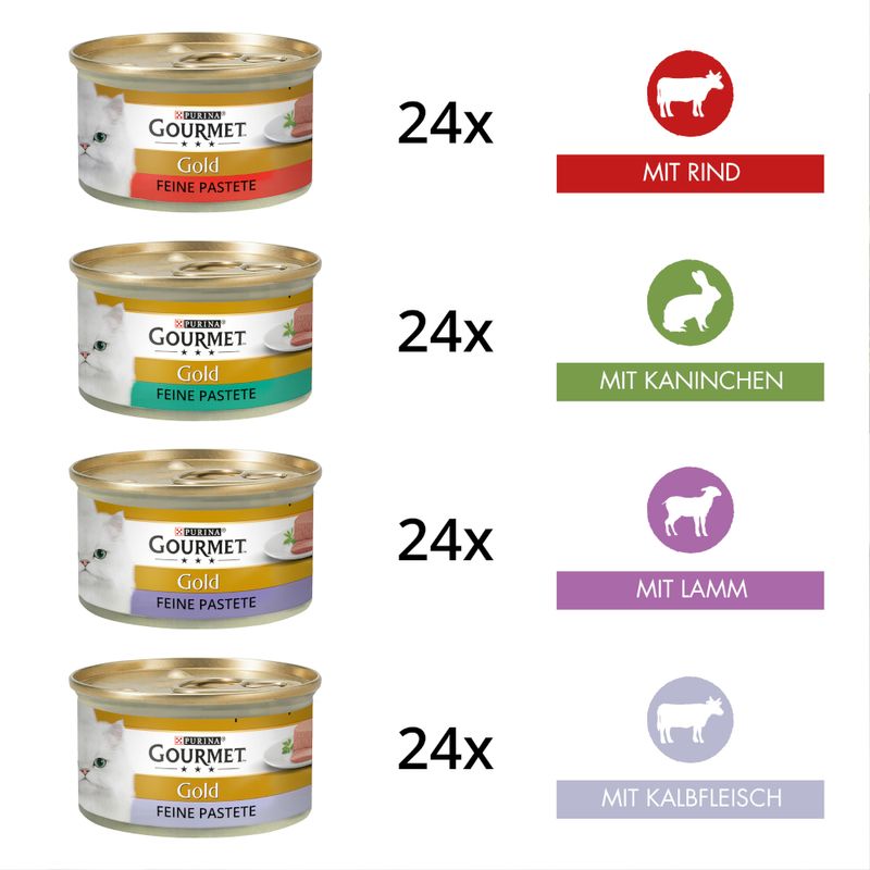 Jumbopack Gourmet Gold Feine Pastete 96 x 85 g