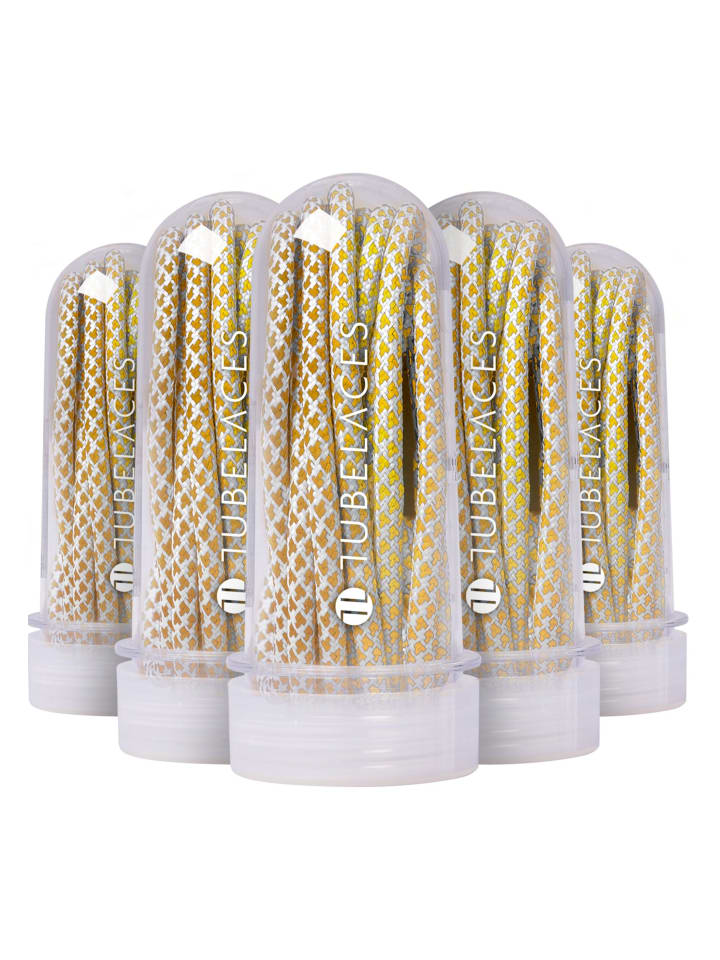 TubeLaces TubeLaces Schnürsenkel in wht/gold günstig kaufen