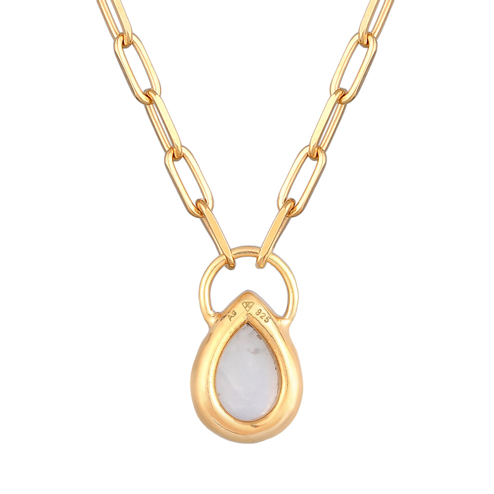 Elli PREMIUM Elli PREMIUM Collier Femmes Pendentif en forme de goutte avec pierre de lune en a collier