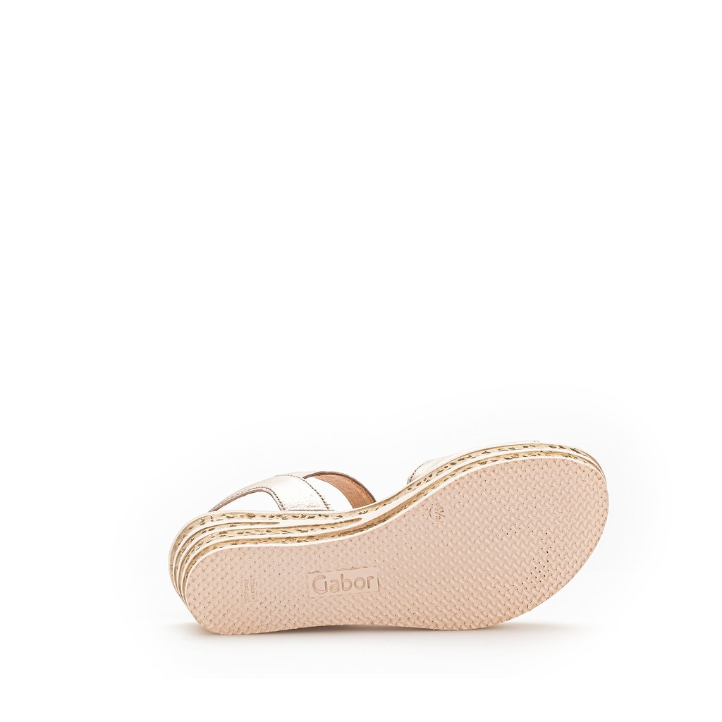 Gabor fashion Keilsandalette beige