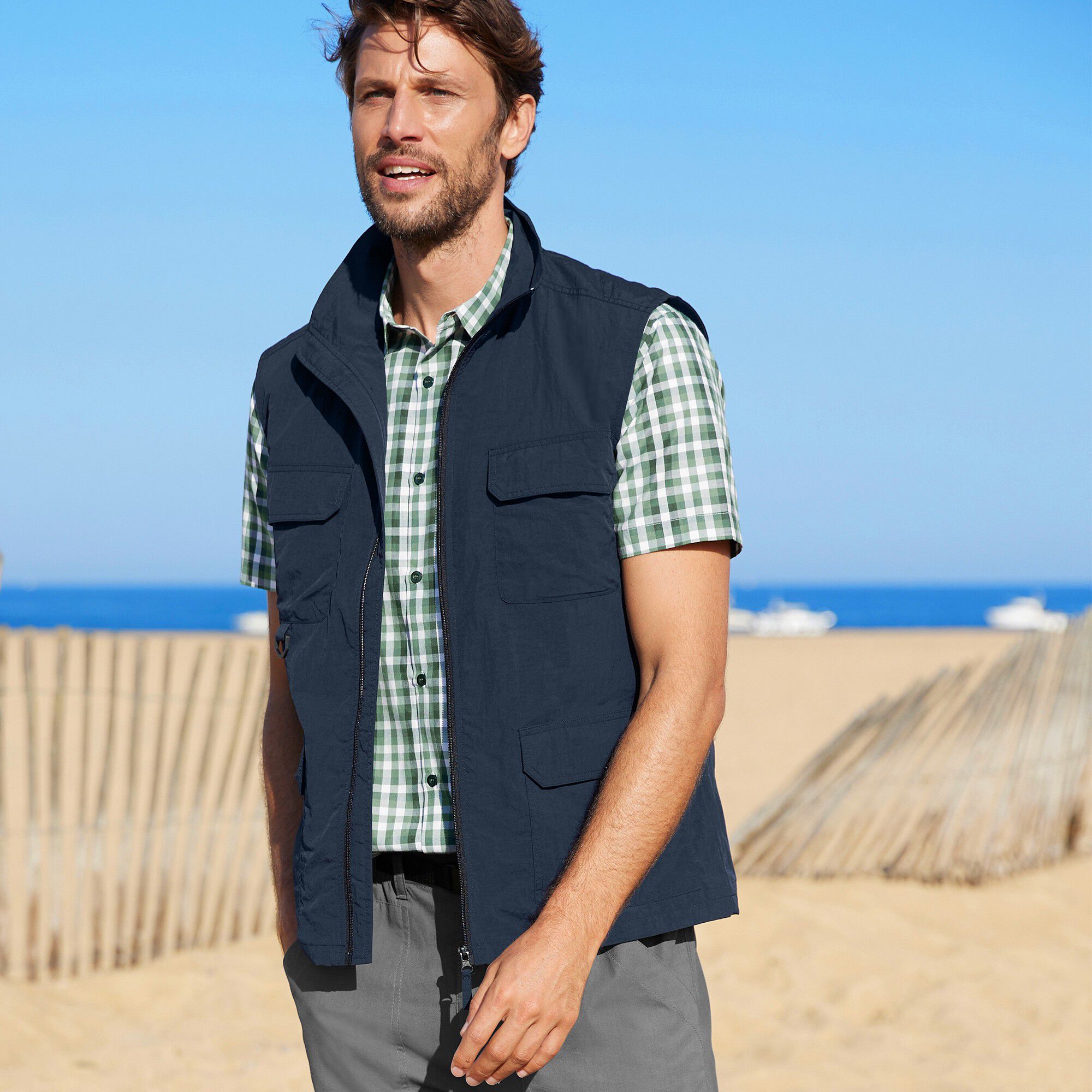 Gilet multipoches sans manches
