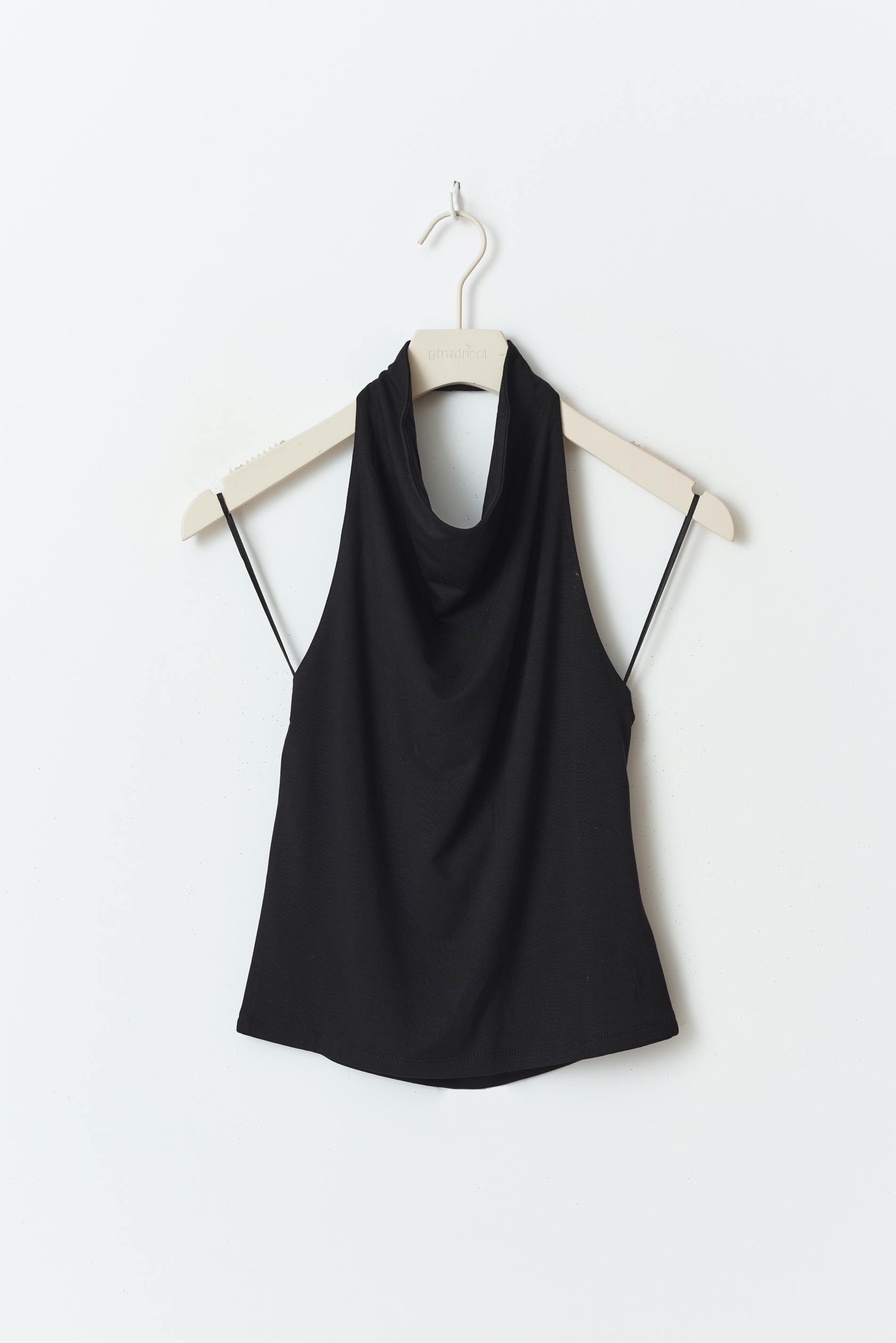 Soft touch halterneck top