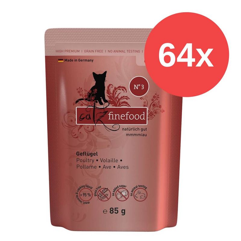 Sparpaket catz finefood Pouch 64 x 85 g zu TOP-Preisen