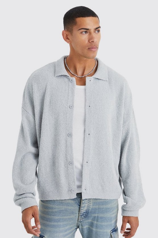 Kastiger Strick-Cardigan
