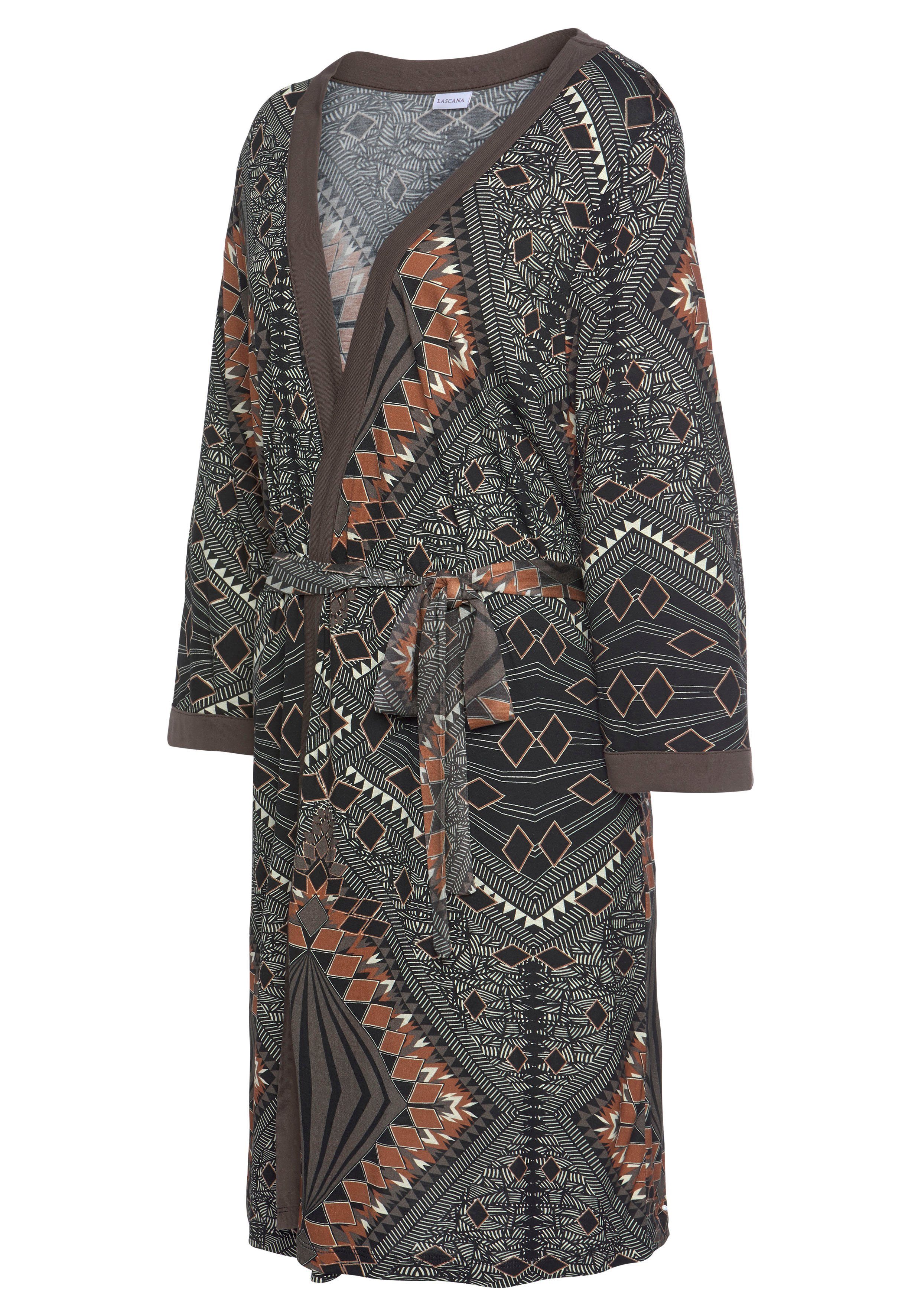 LASCANA Kimono, Kurzform, Viskose, Gürtel, mit Bindegürtel