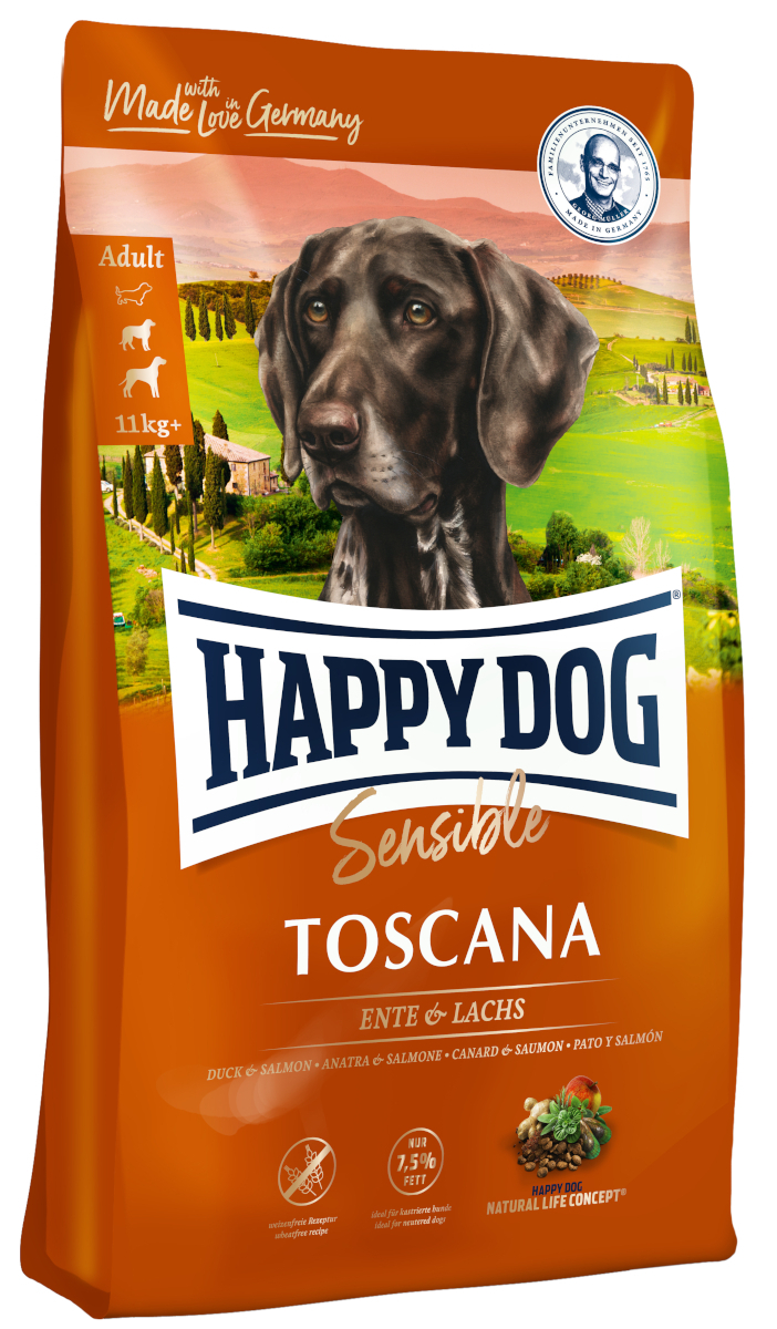HAPPY DOG Hundetrockenfutter HAPPY DOG Supreme Sensible Toscana 4 kg