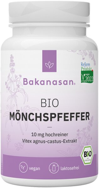 Bakanasan Bio Mönchspfeffer Nahrungsergänzungsmittel