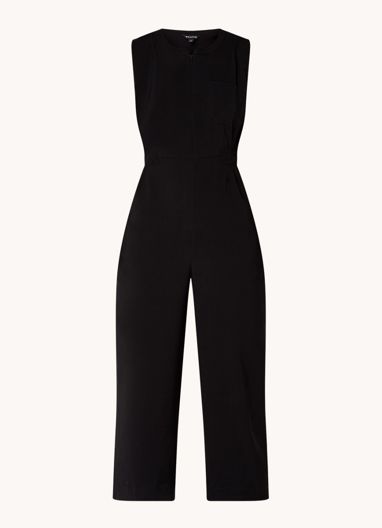 Whistles Josie loose-fit sleeveless jumpsuit with tie belt