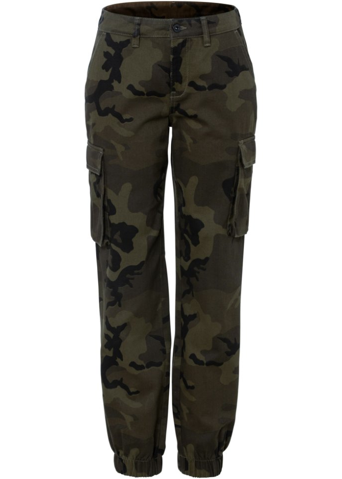 Cargohose mit Camouflage Druck