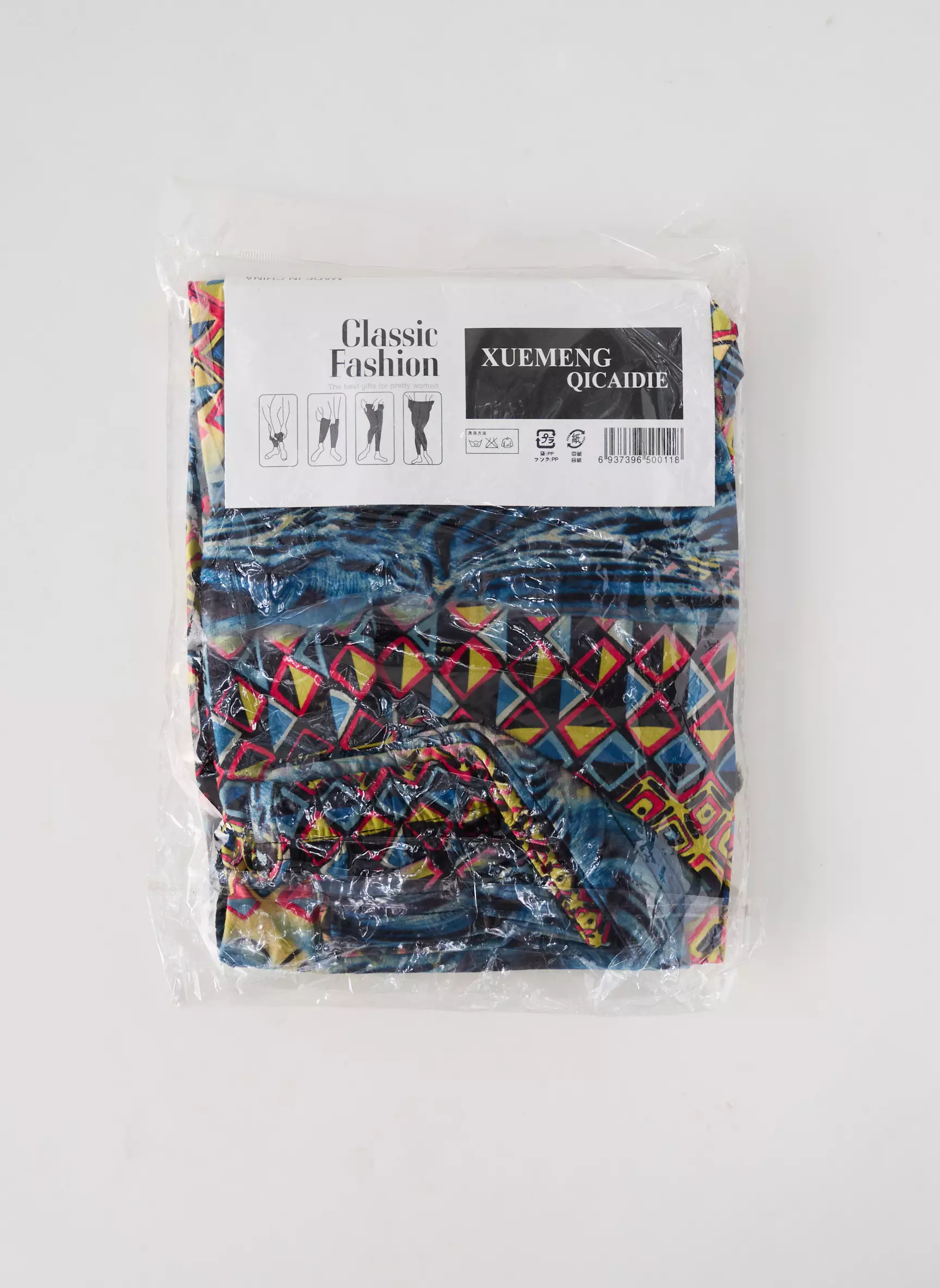 Xuemeng Qicaidie Leggings Femme couleur bleu