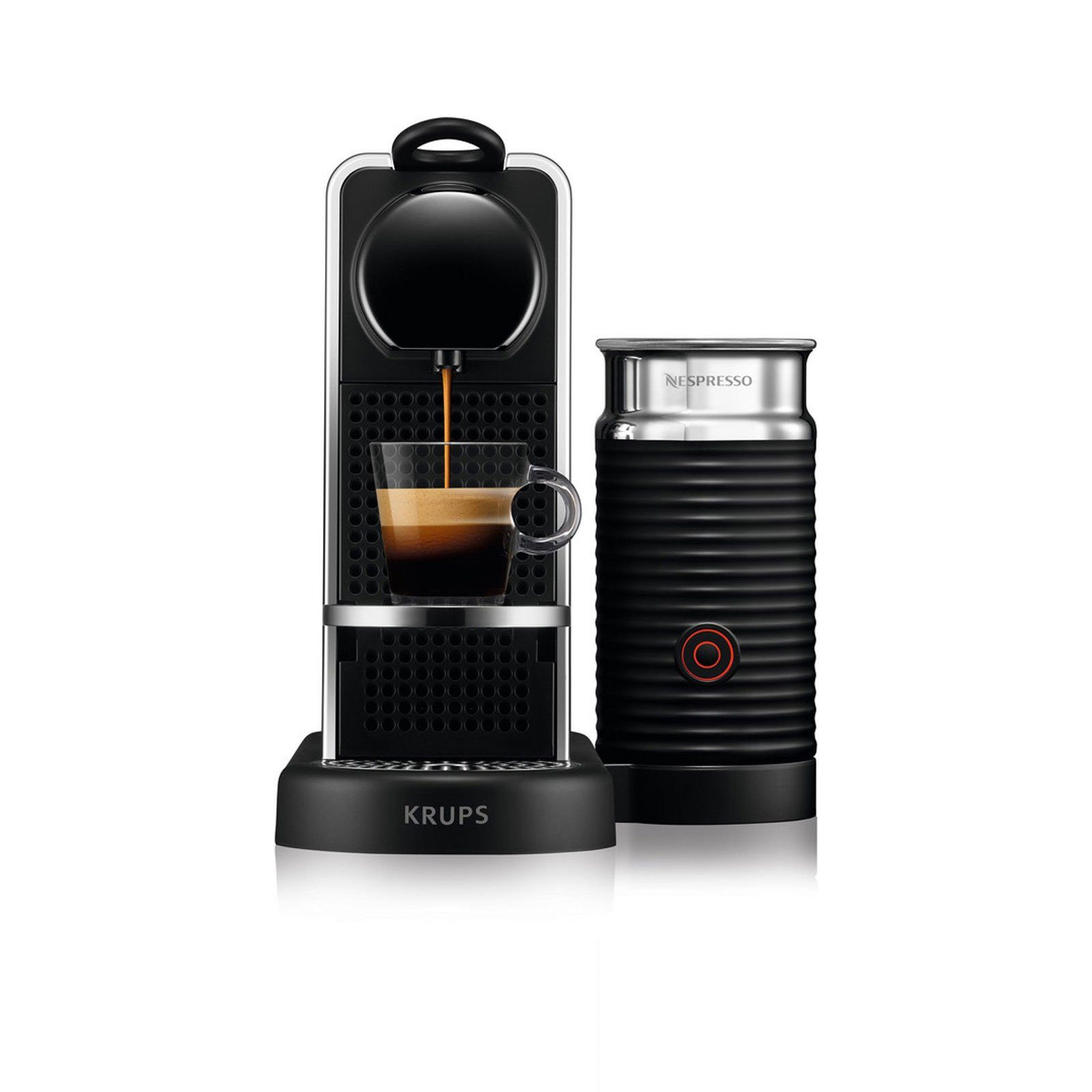 Krups Kapselmaschine XN630 Citiz Platinum & Milk, 100 ORIGINALE NESPRESSO-KAPSELN