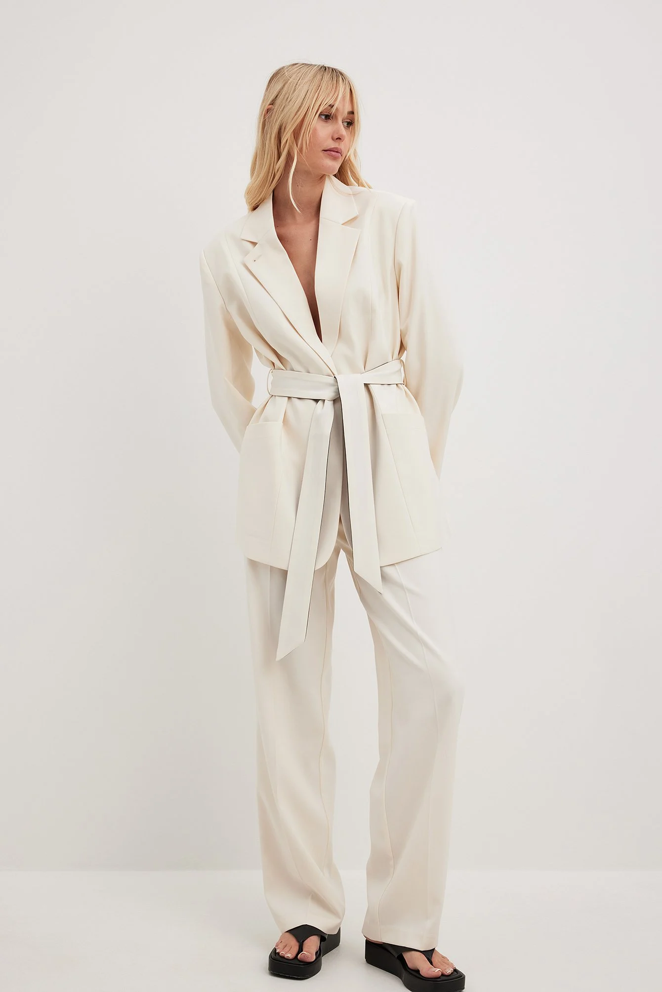 Blazer mit Bindedetail
