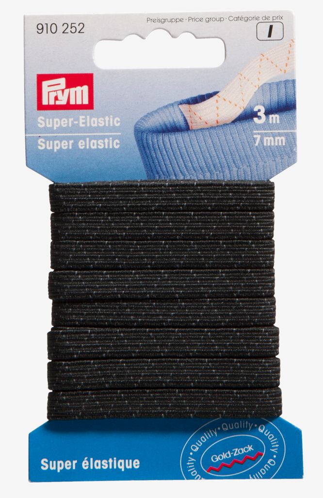 Knitwear 7mm 3m/pack super black
